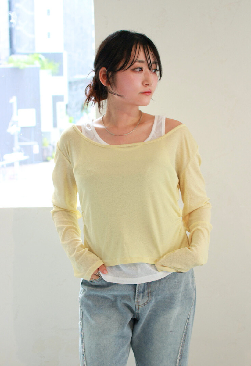 ロングスリーブレイヤードトップス