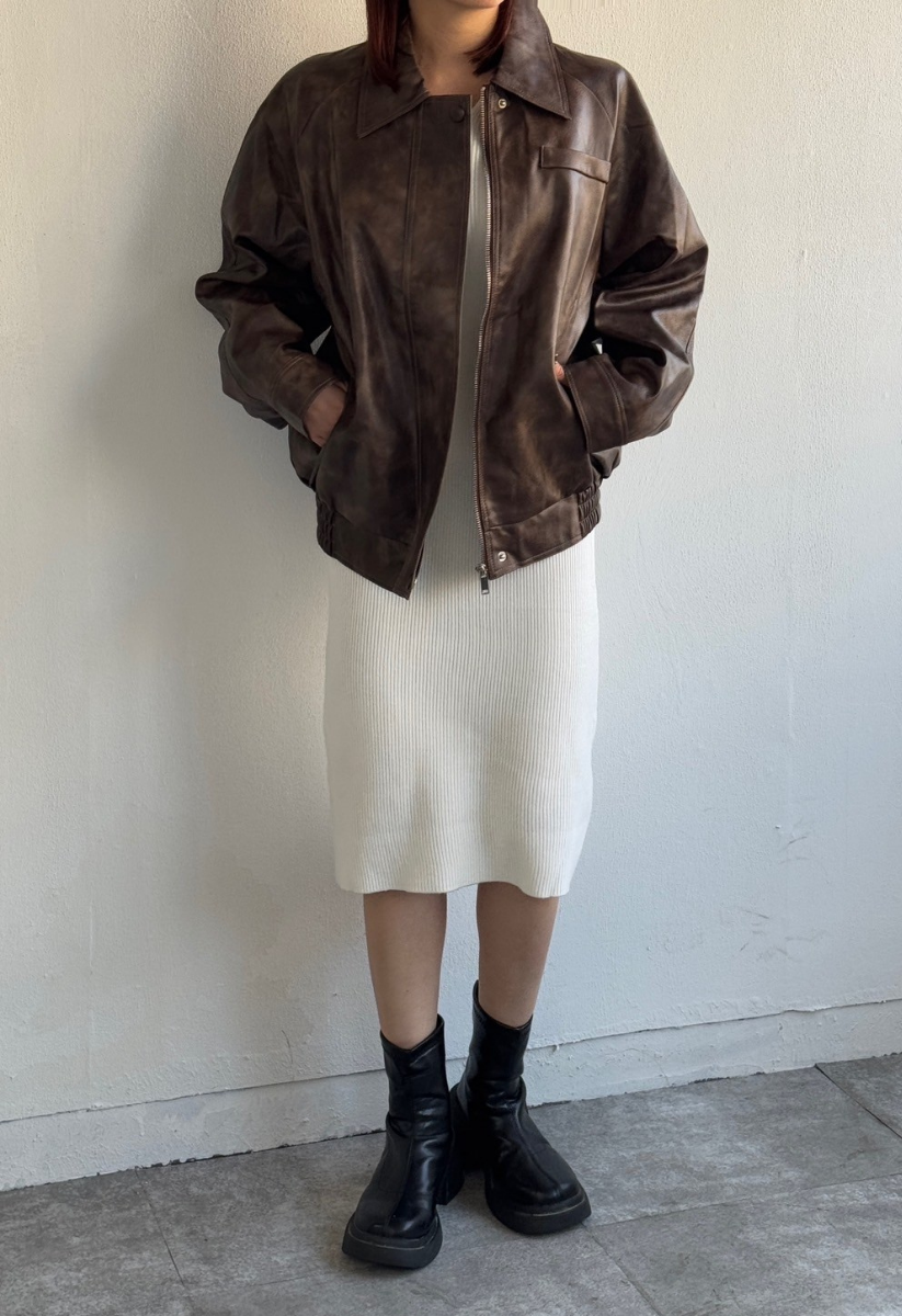 フェイクレザージャケット