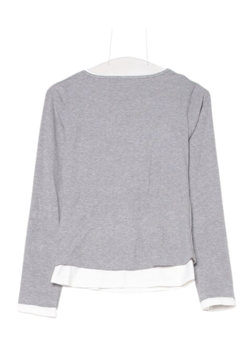 フェイクツーピースロングカットソー