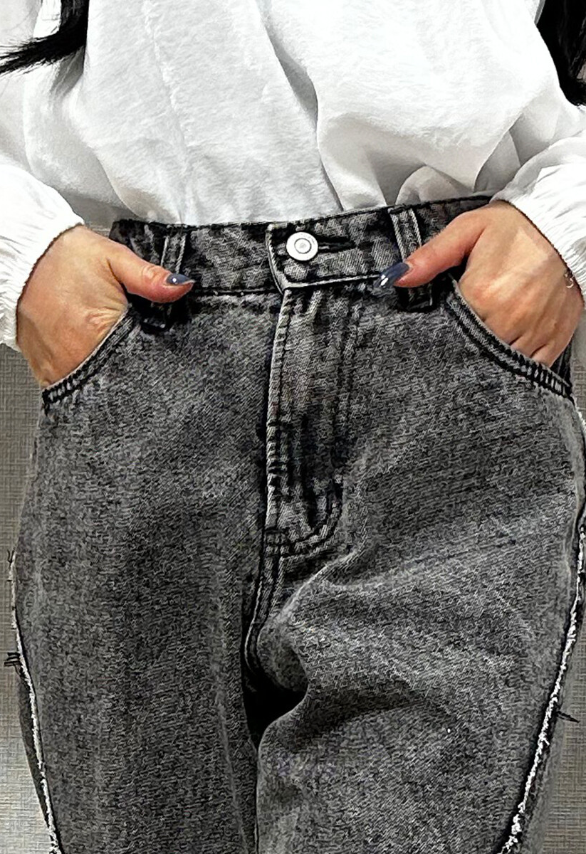 デニムワイドフレアパンツ