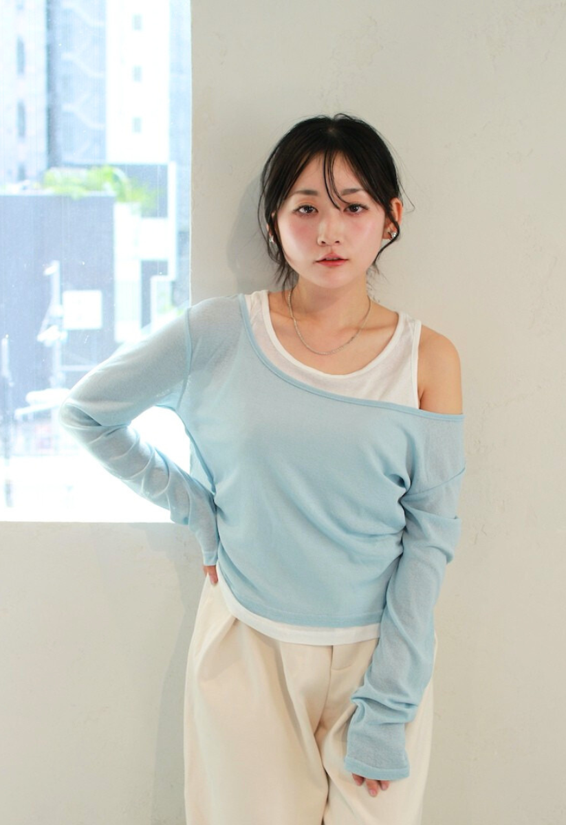 ロングスリーブレイヤードトップス