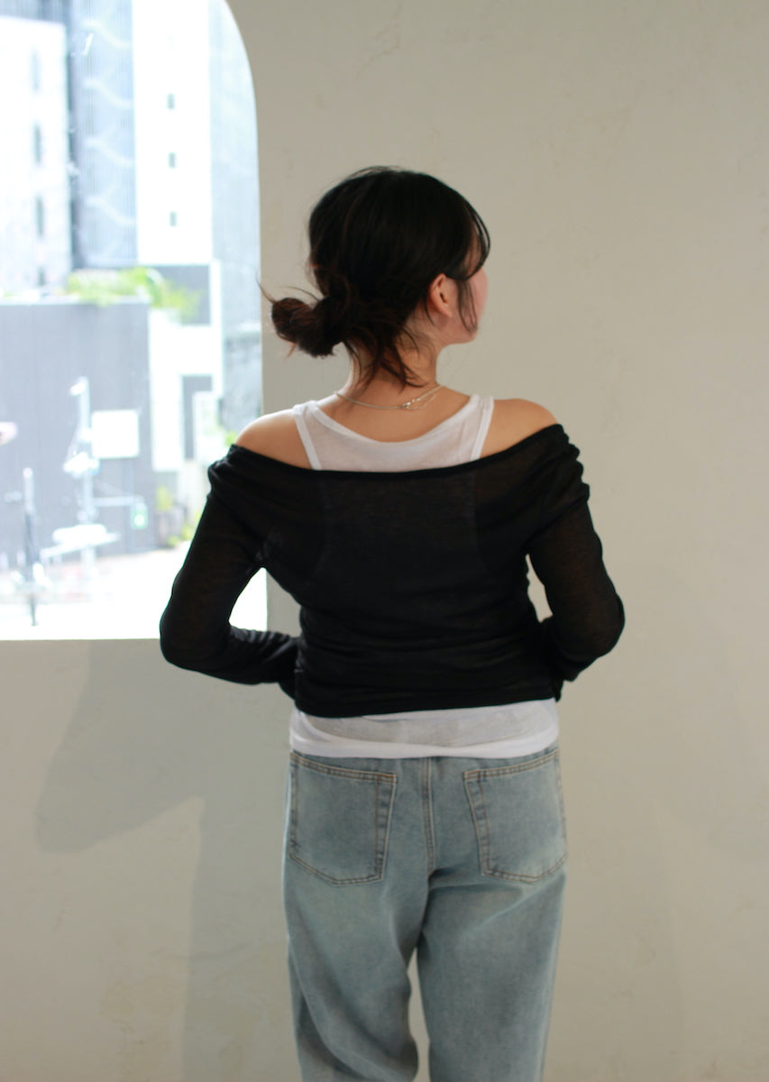 ロングスリーブレイヤードトップス