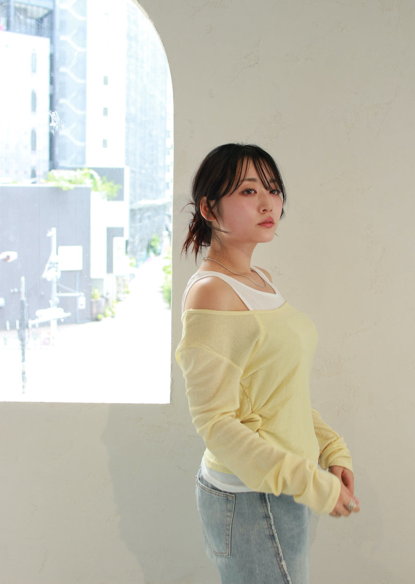 ロングスリーブレイヤードトップス