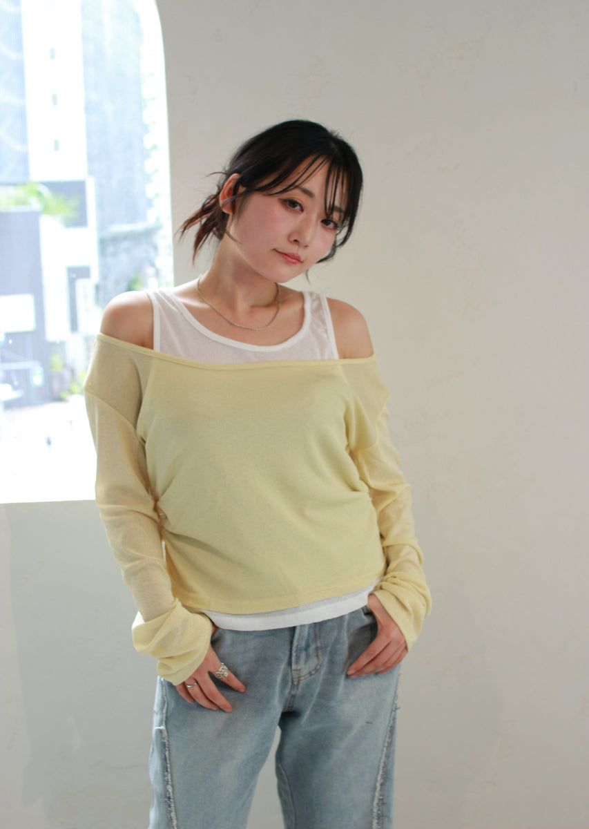 ロングスリーブレイヤードトップス