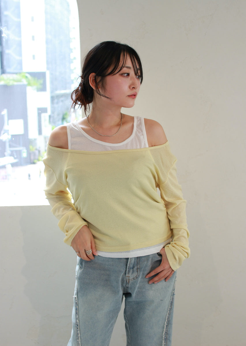 ロングスリーブレイヤードトップス