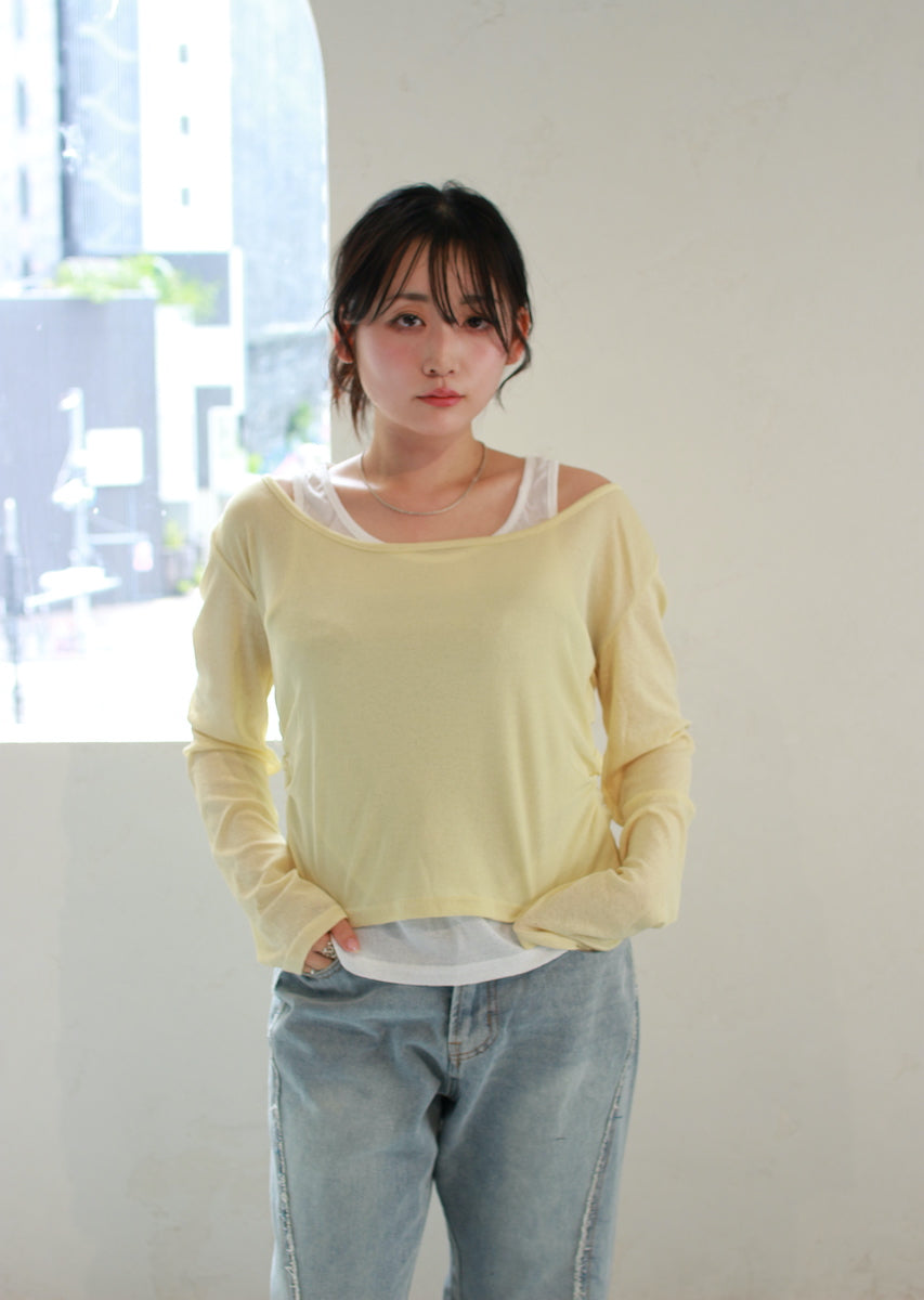 ロングスリーブレイヤードトップス