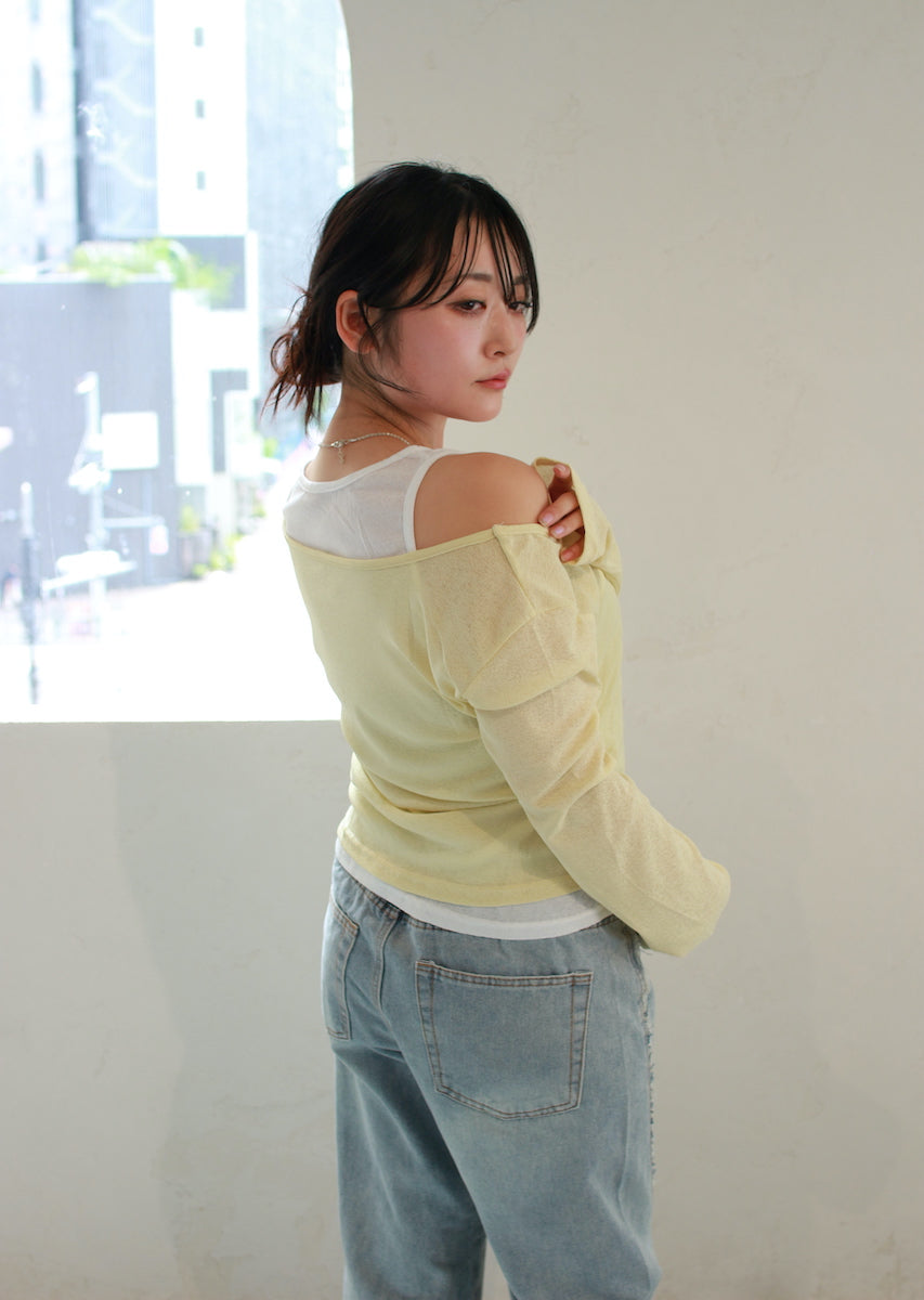 ロングスリーブレイヤードトップス