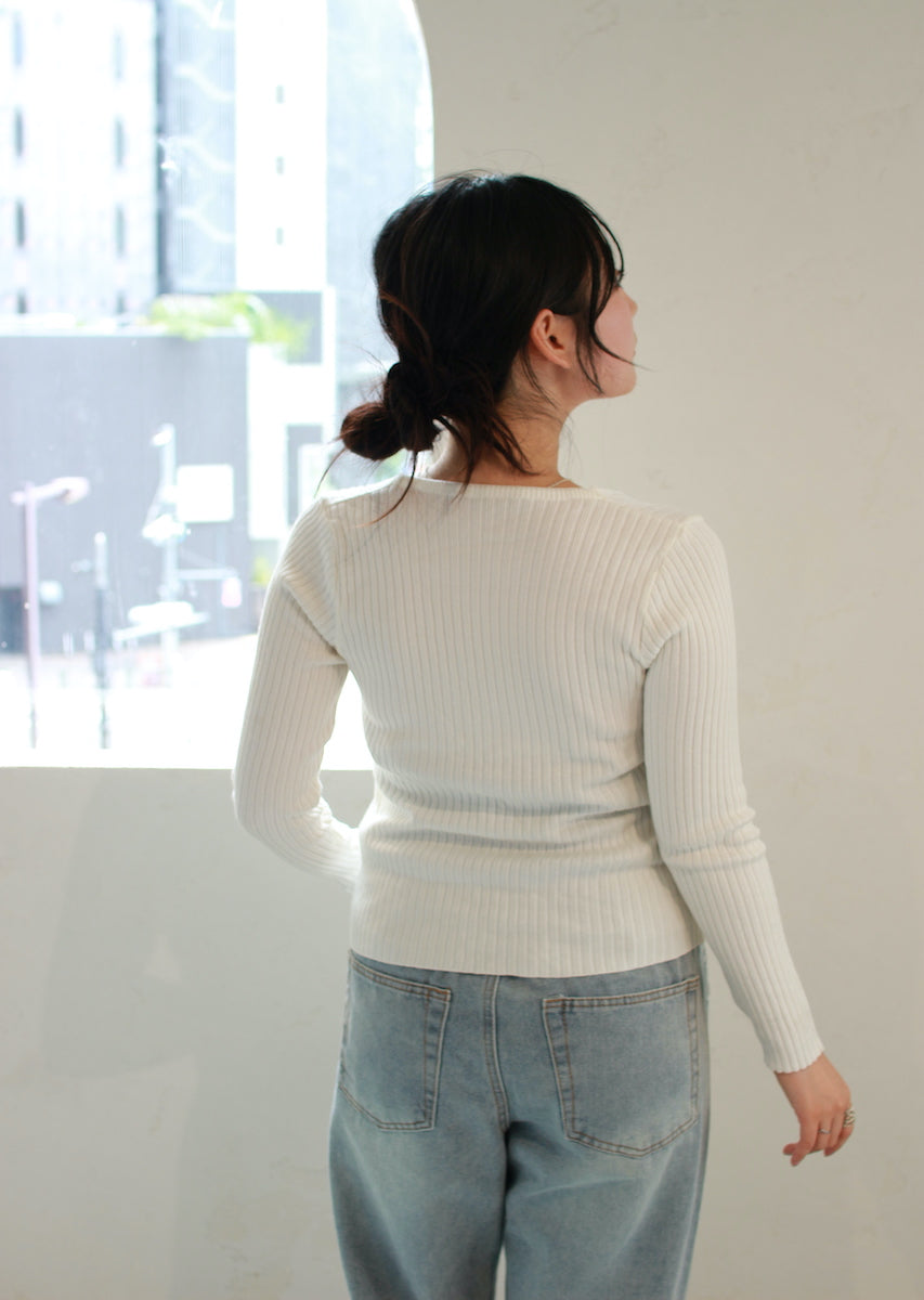 レイヤード風カーディガン