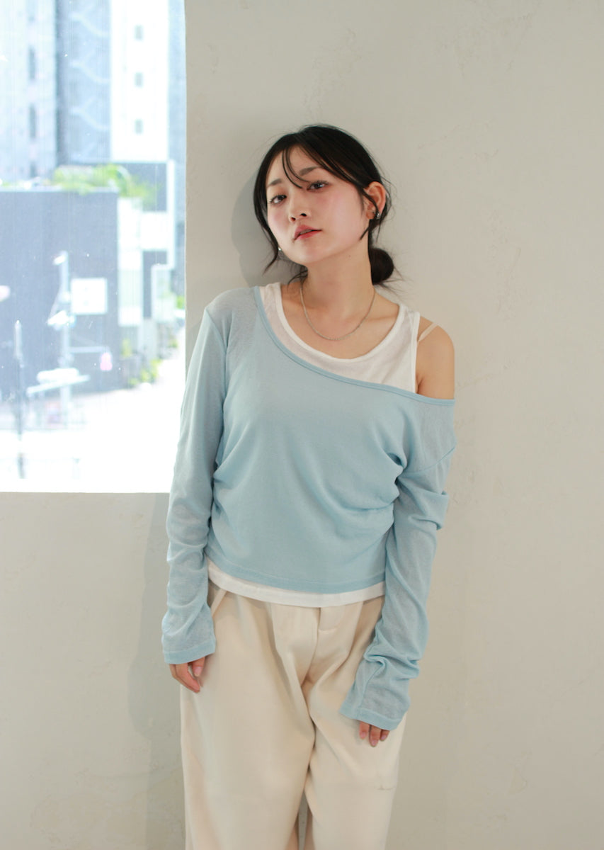 ロングスリーブレイヤードトップス