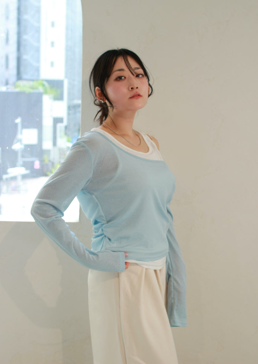 ロングスリーブレイヤードトップス