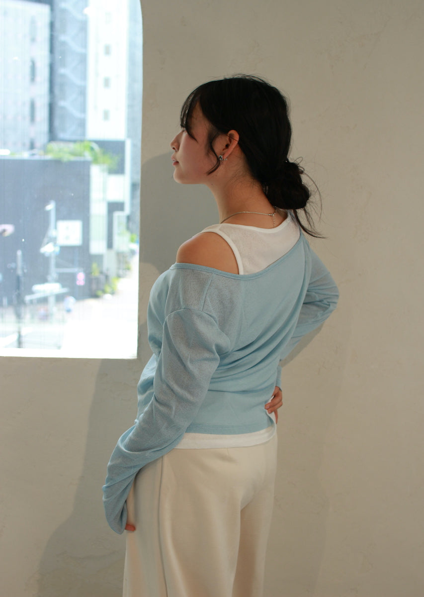 ロングスリーブレイヤードトップス