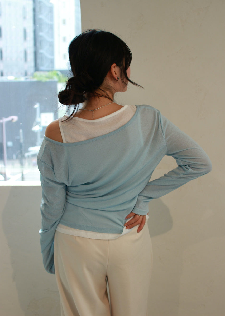 ロングスリーブレイヤードトップス