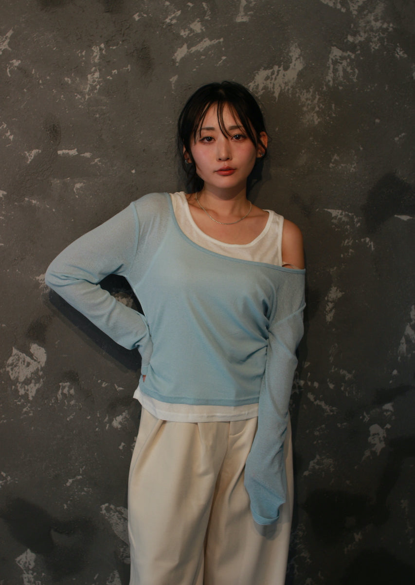 ロングスリーブレイヤードトップス