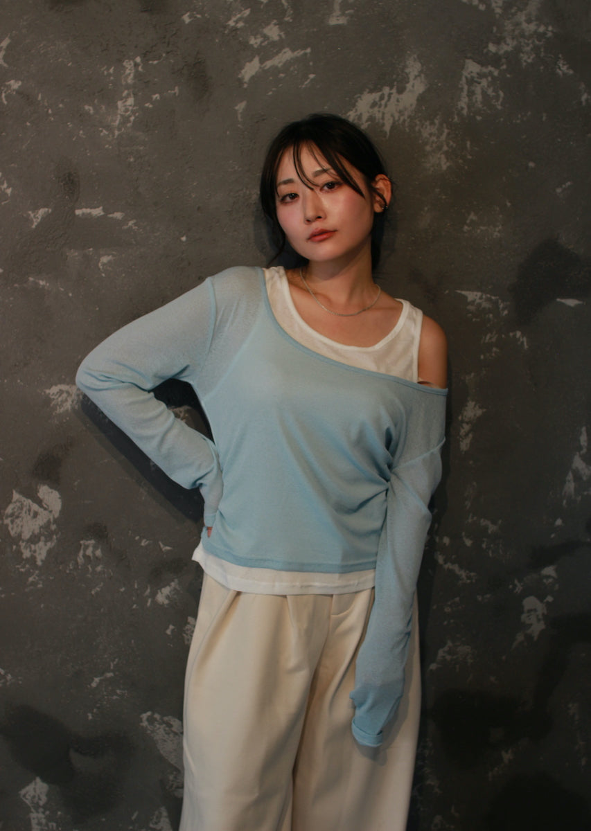 ロングスリーブレイヤードトップス