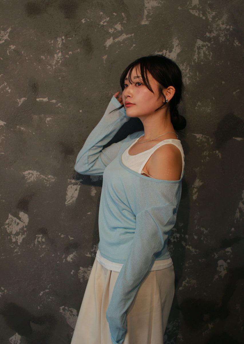 ロングスリーブレイヤードトップス