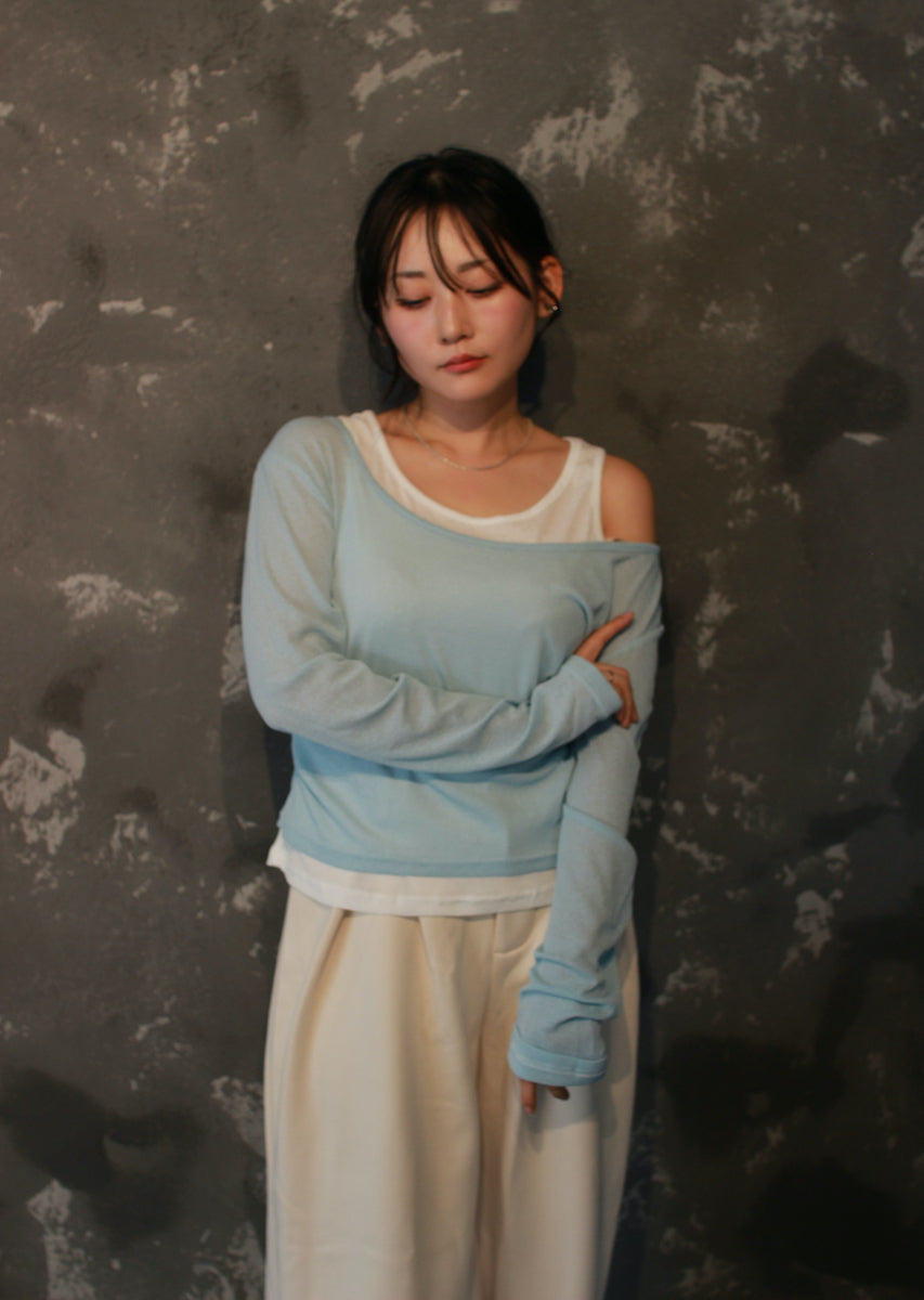 ロングスリーブレイヤードトップス