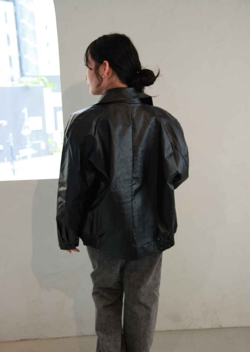 フェイクレザージャケット