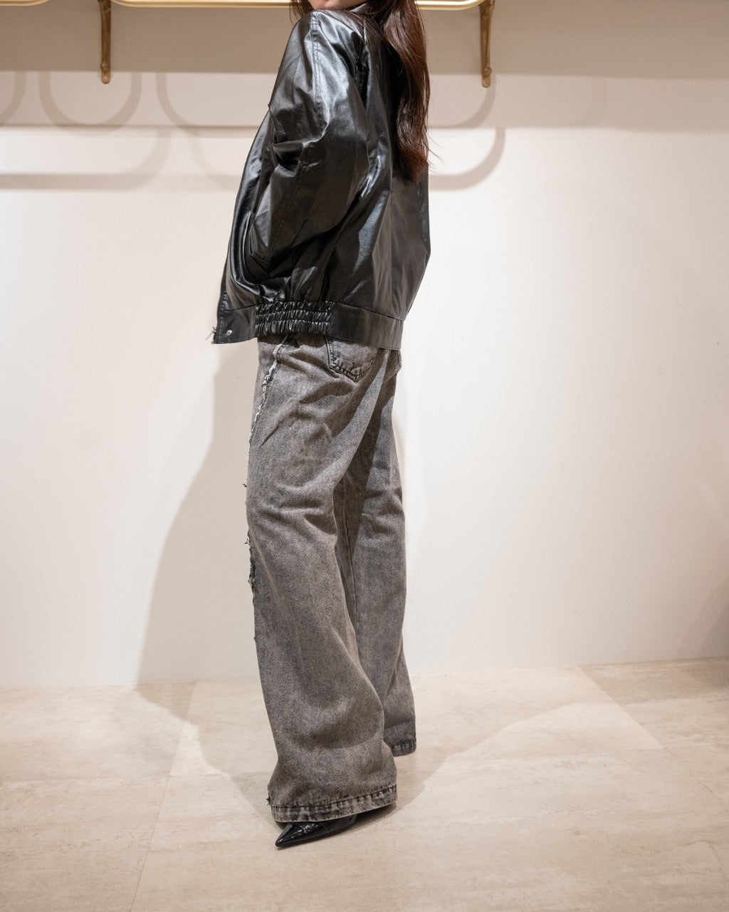 フェイクレザージャケット