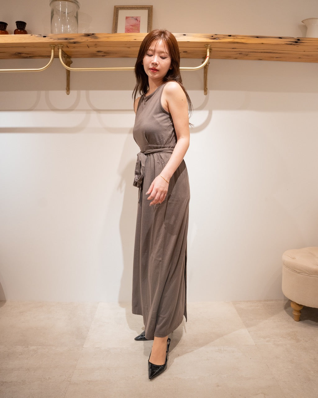 ラップスカート風カットワンピース