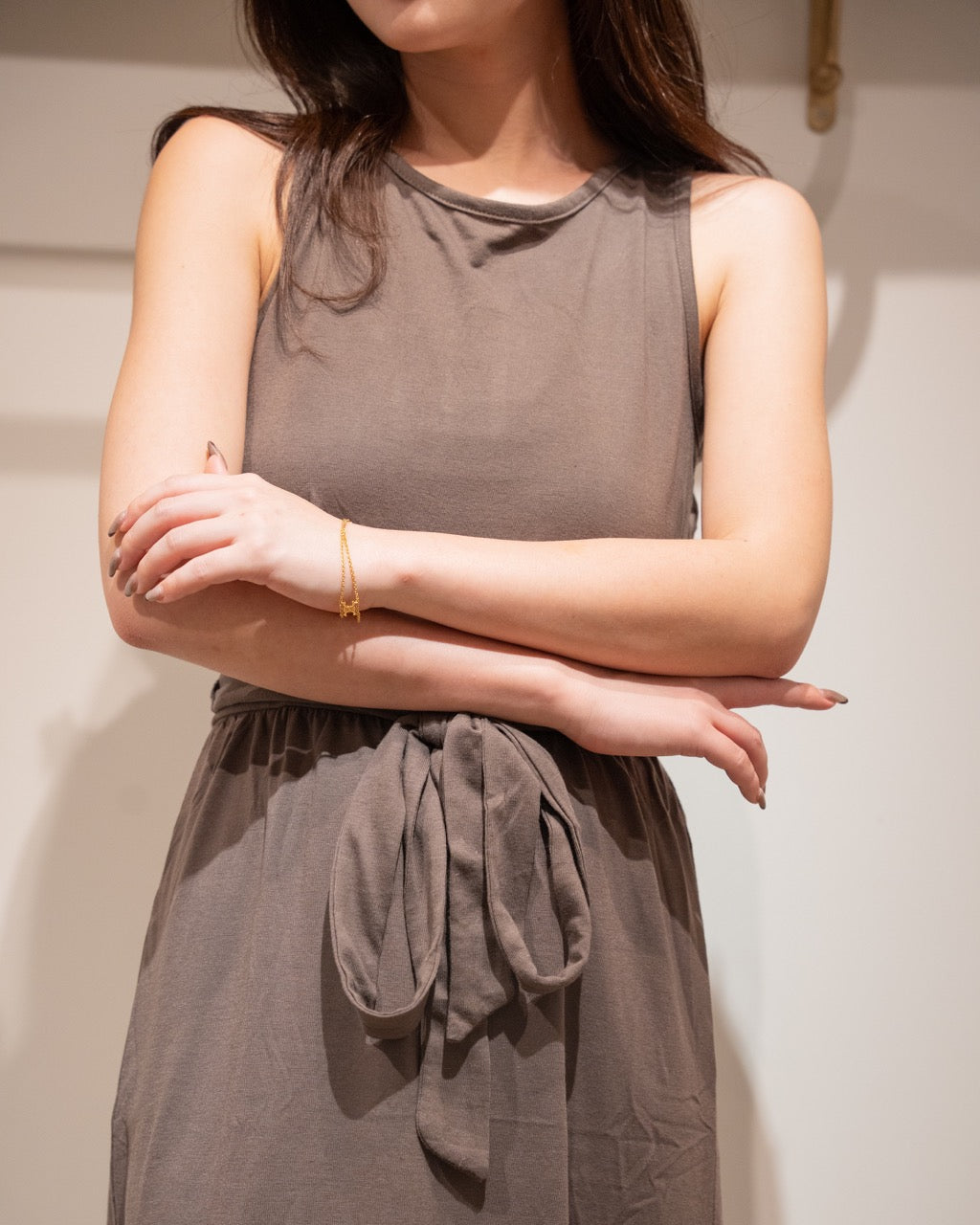 ラップスカート風カットワンピース