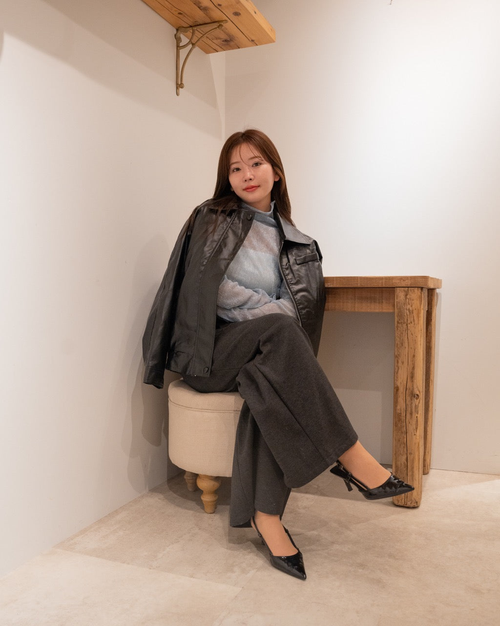 フェイクレザージャケット