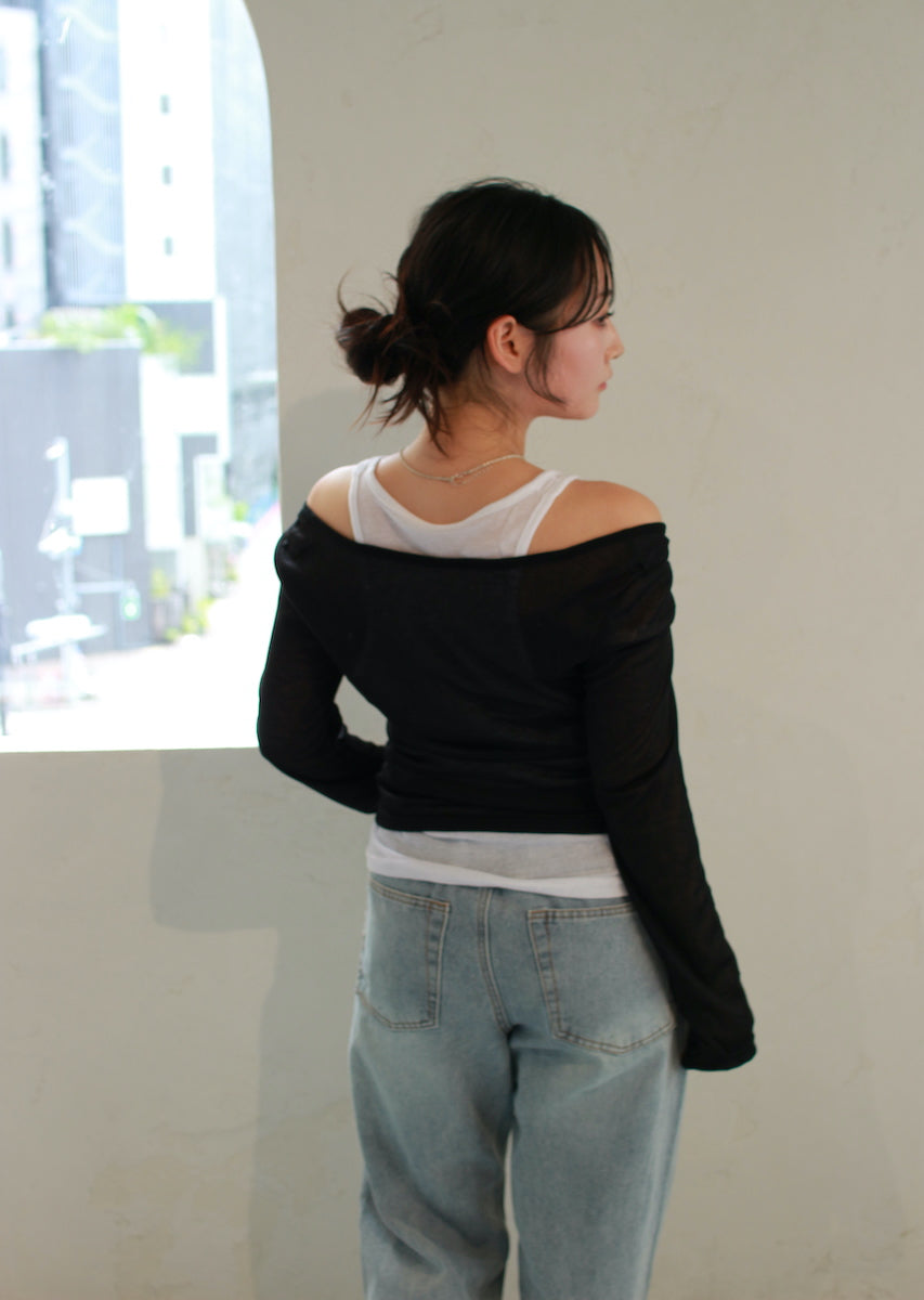 ロングスリーブレイヤードトップス