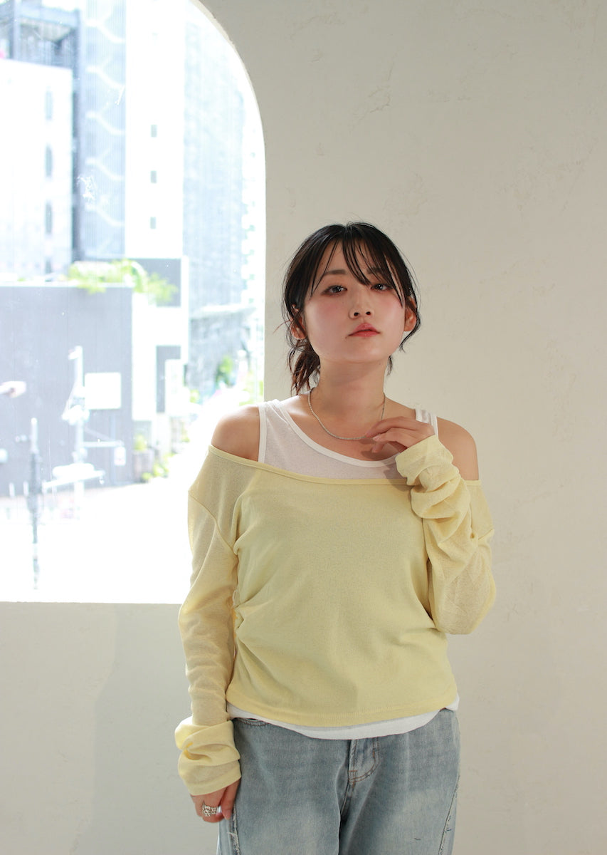 ロングスリーブレイヤードトップス