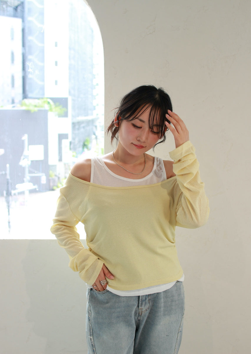 ロングスリーブレイヤードトップス