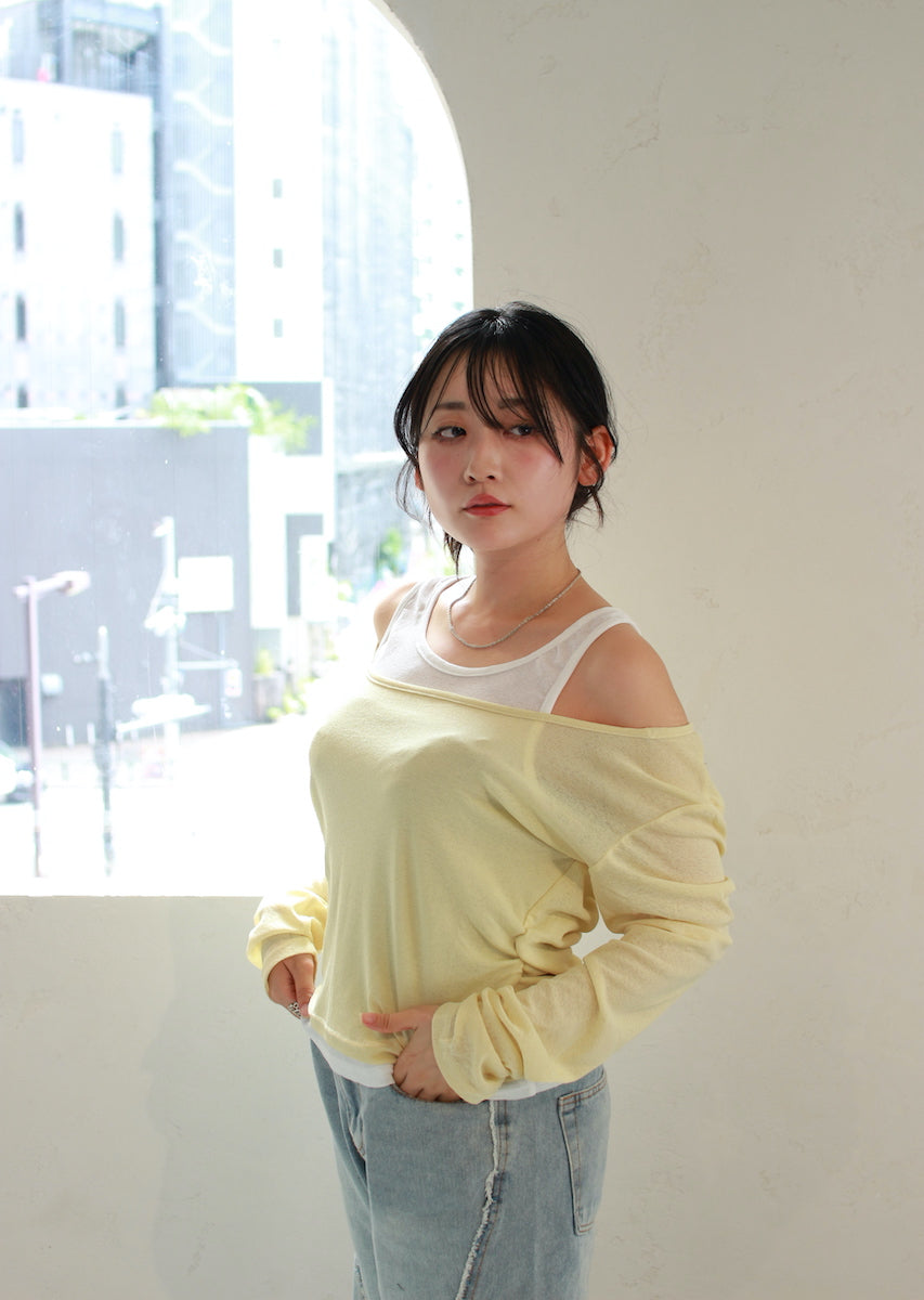 ロングスリーブレイヤードトップス