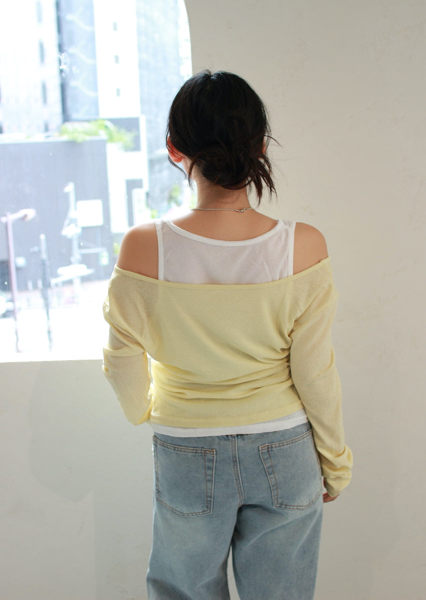 ロングスリーブレイヤードトップス