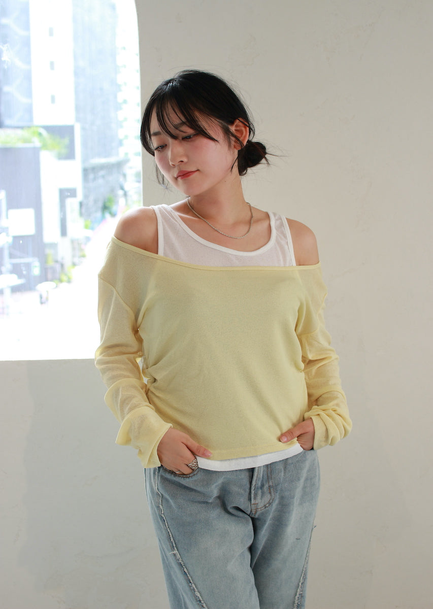 ロングスリーブレイヤードトップス