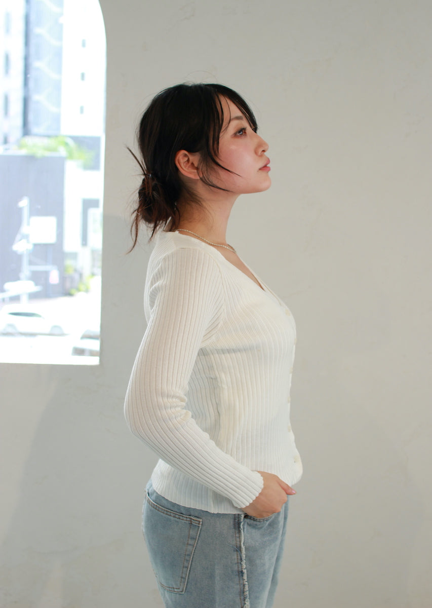 レイヤード風カーディガン