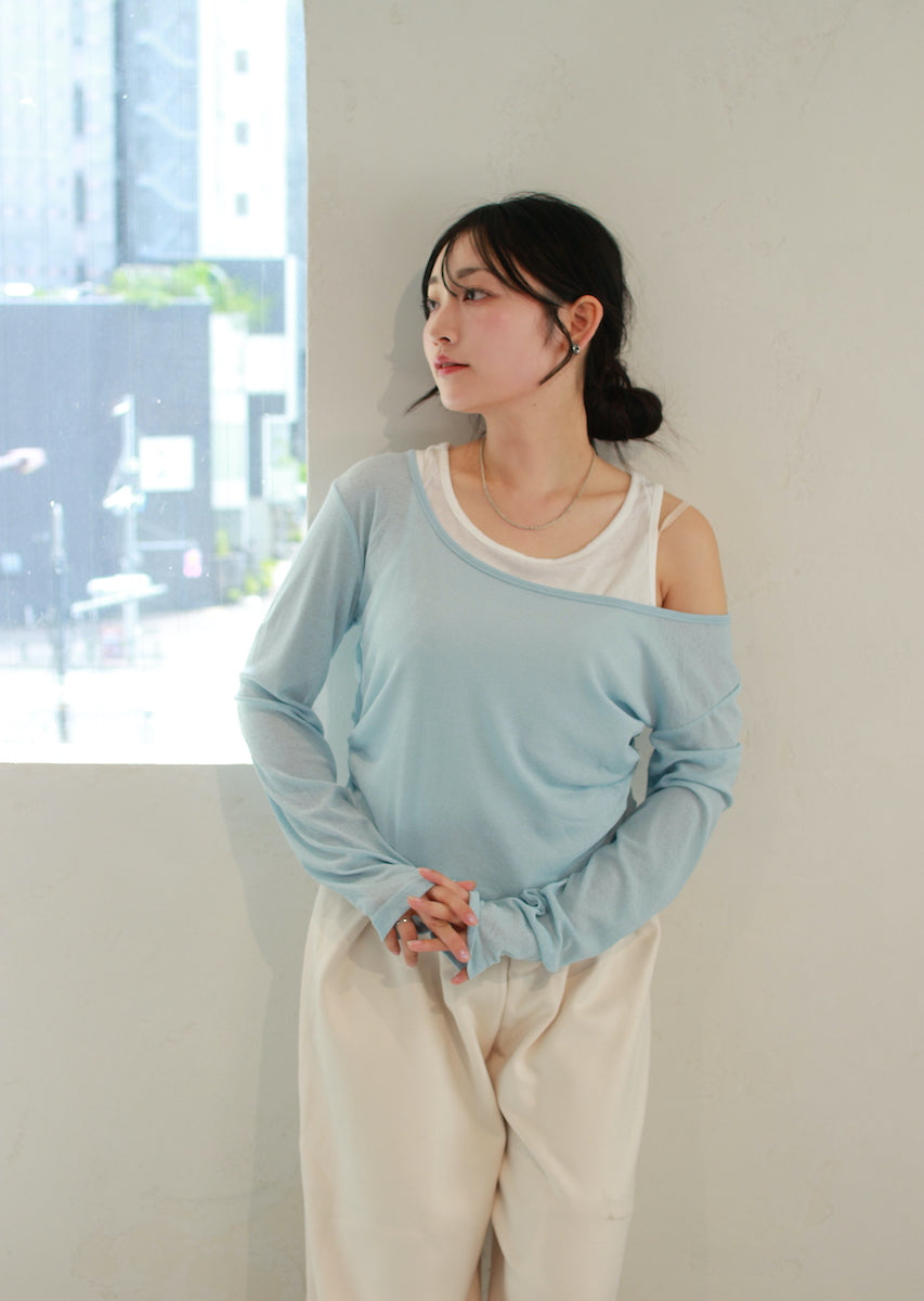 ロングスリーブレイヤードトップス