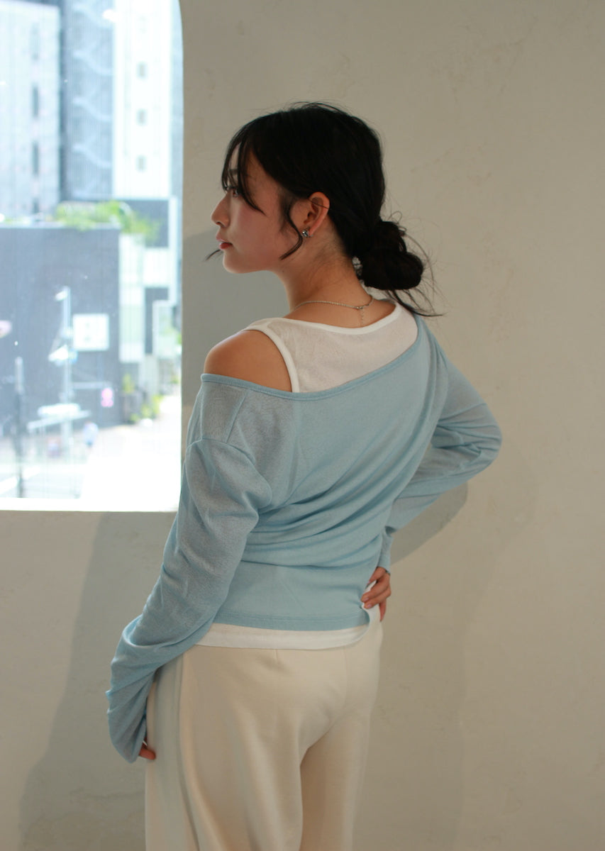 ロングスリーブレイヤードトップス