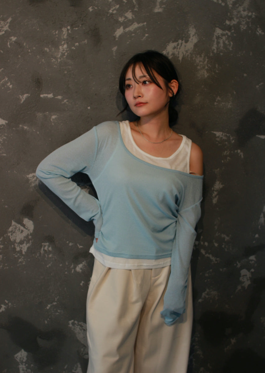 ロングスリーブレイヤードトップス