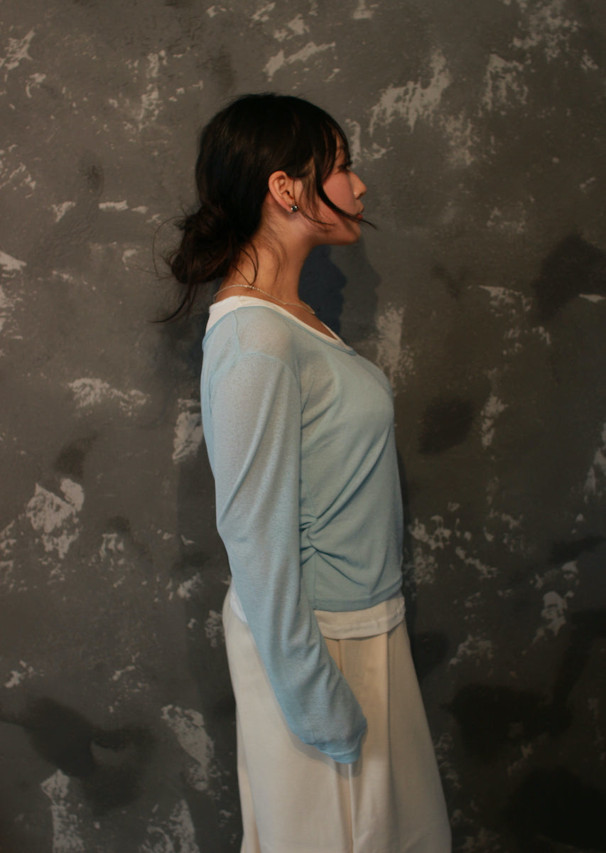 ロングスリーブレイヤードトップス