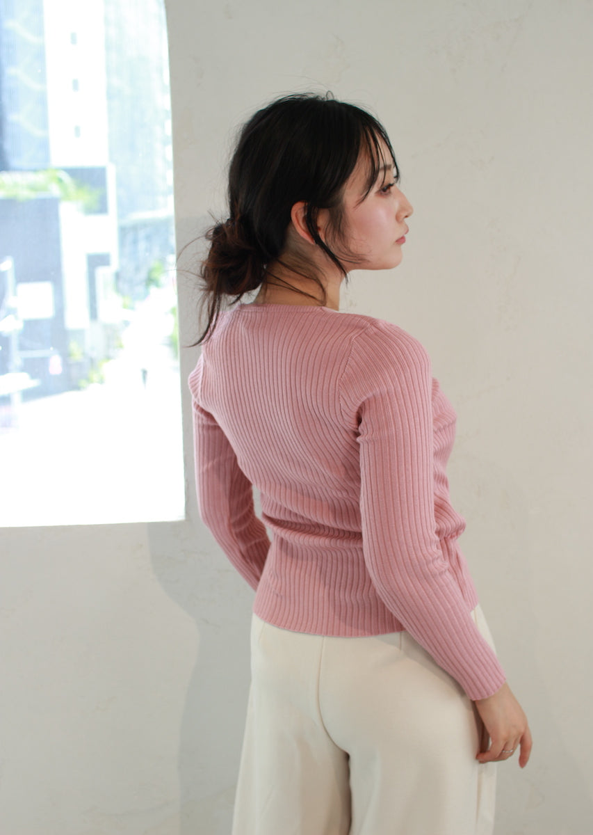 レイヤード風カーディガン