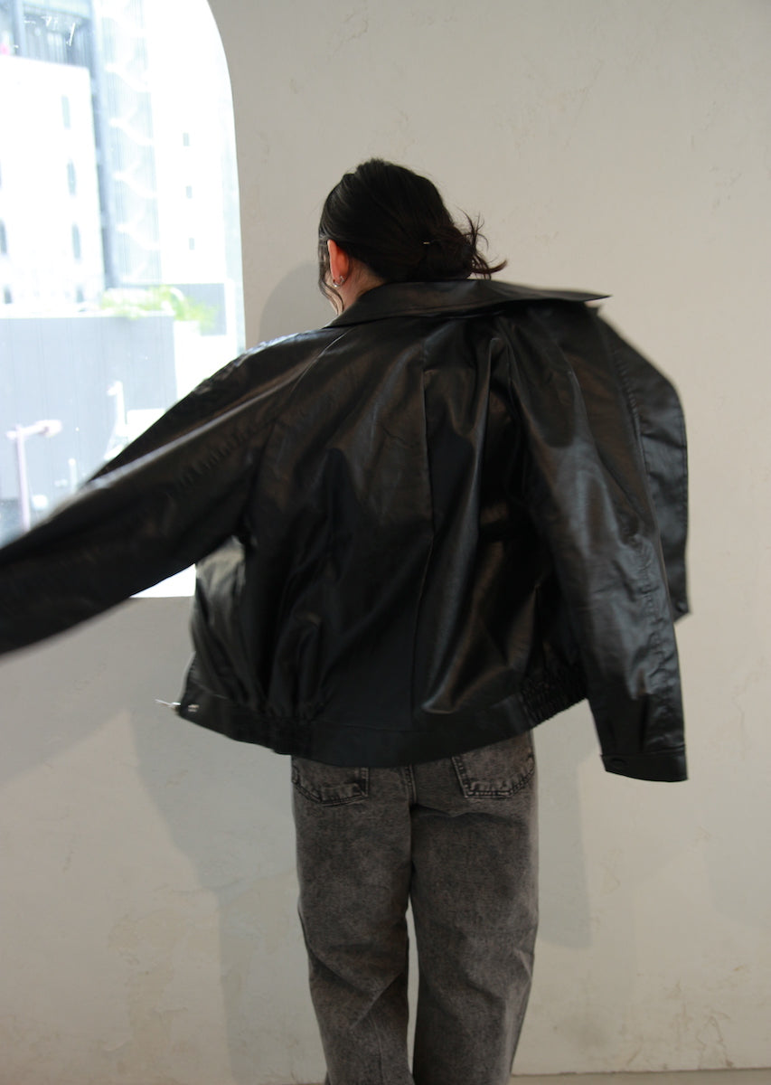 フェイクレザージャケット