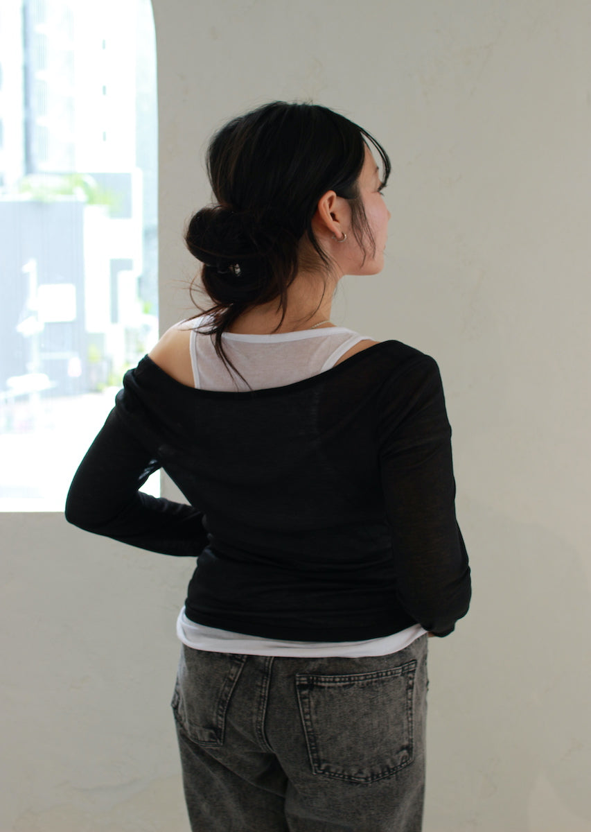 ロングスリーブレイヤードトップス