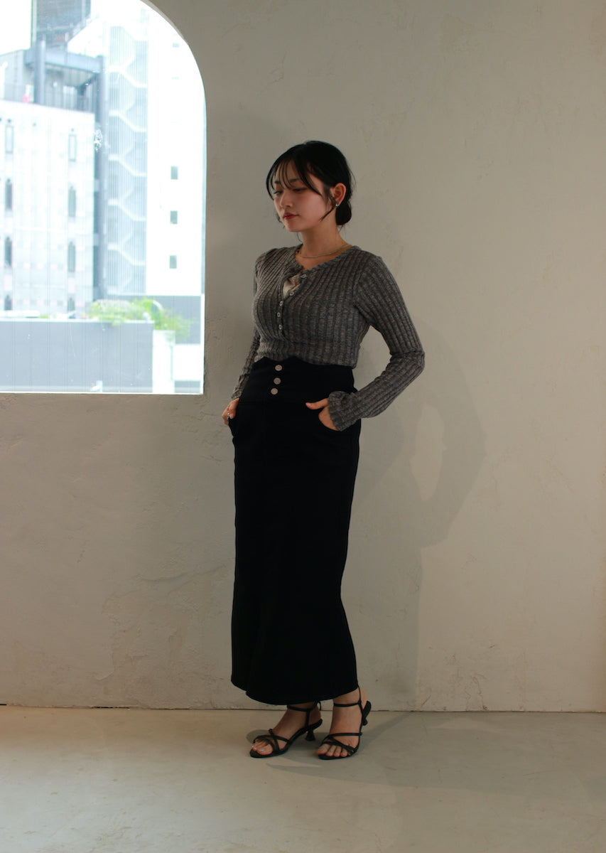 フェイクレースキャミ付トップス