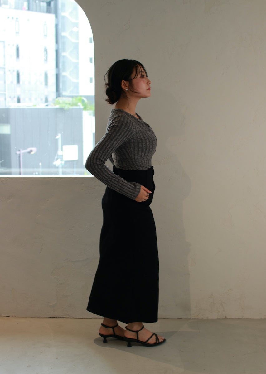 フェイクレースキャミ付トップス